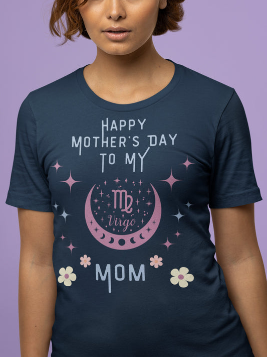 Virgo Astrology Tee Shirt, Celestial t-shirt for Mother's Day, Zodiac t Shirt, Celestial Mom Gift for Virgo, Mom Gift Tee Virgo Mom Shirt