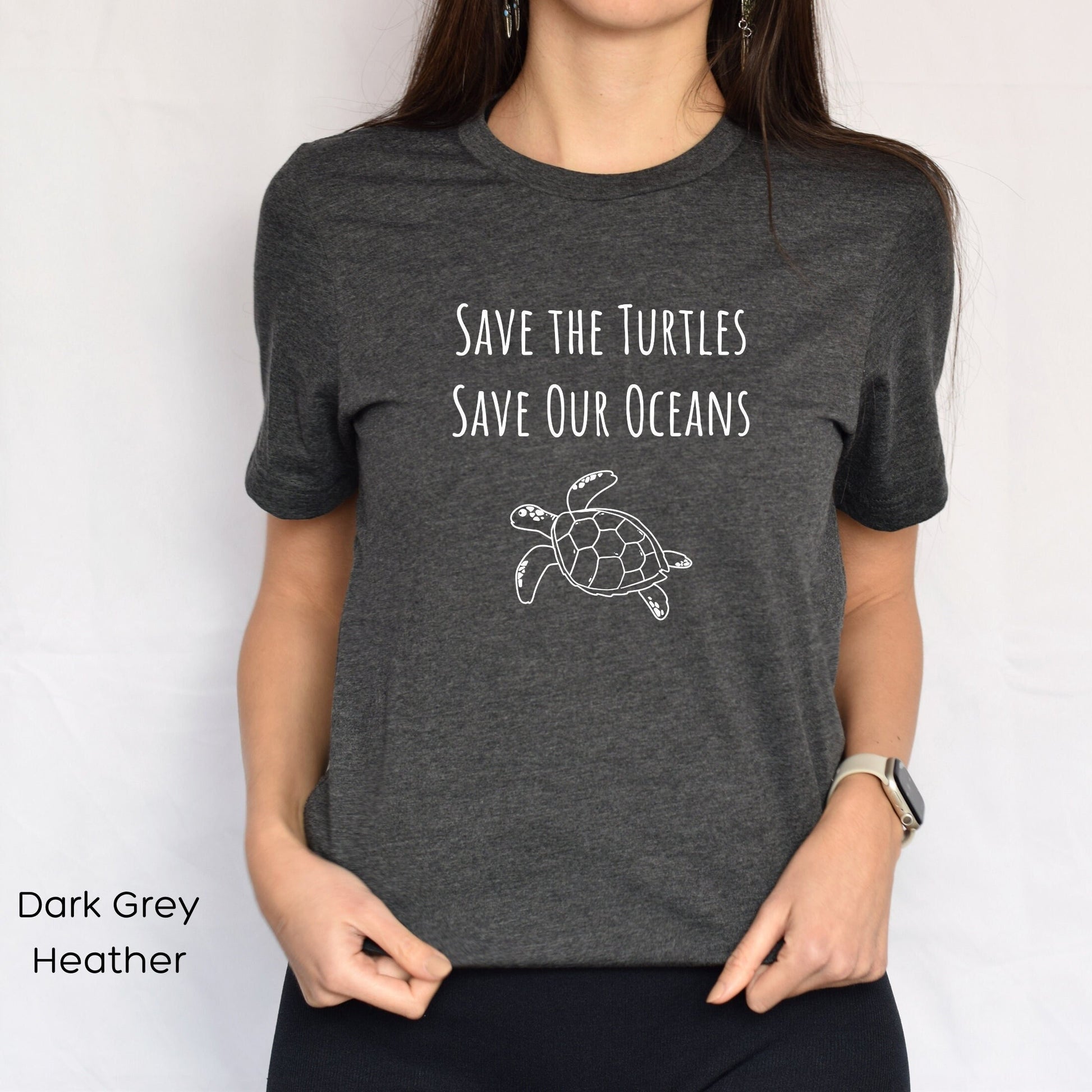 Save the Turtle Tee, Save The Sea Shirt, Save the Turtles T shirt, Save The Ocean, Environmental Activist T-Shirt, Turtle Lover Gifts