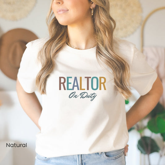 Realtor on Duty, Real Estate Agent T-Shirt, Realtor shirt, Real Estate Agent T Shirt, Real Estate Agent T-Shirts Design, Realtor Gift Shirt