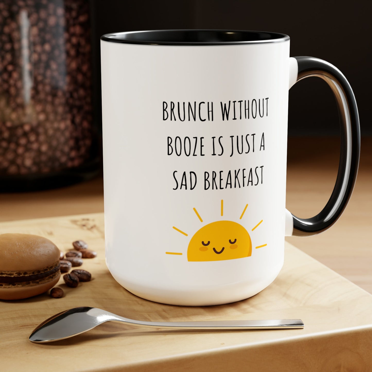 Day Drinking Coffee Mug, Brunch and Booze Coffee Mug, Cute Coffee Mug, Funny Coffee Mug, Gift for Friend, Day Drinking Mug. Co-worker Gift