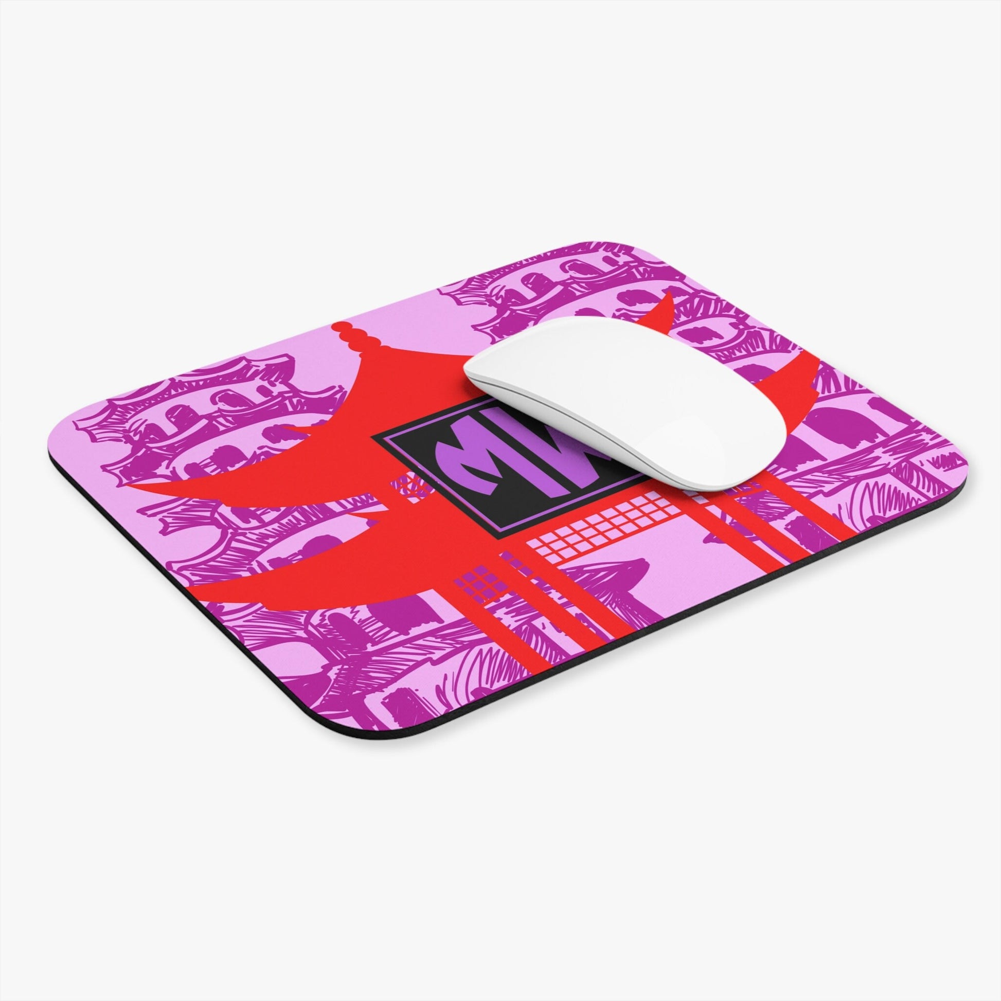 Chinoiserie monogram personalized gift mouse pad desk office Coworker gift grandmillinial style mom gift