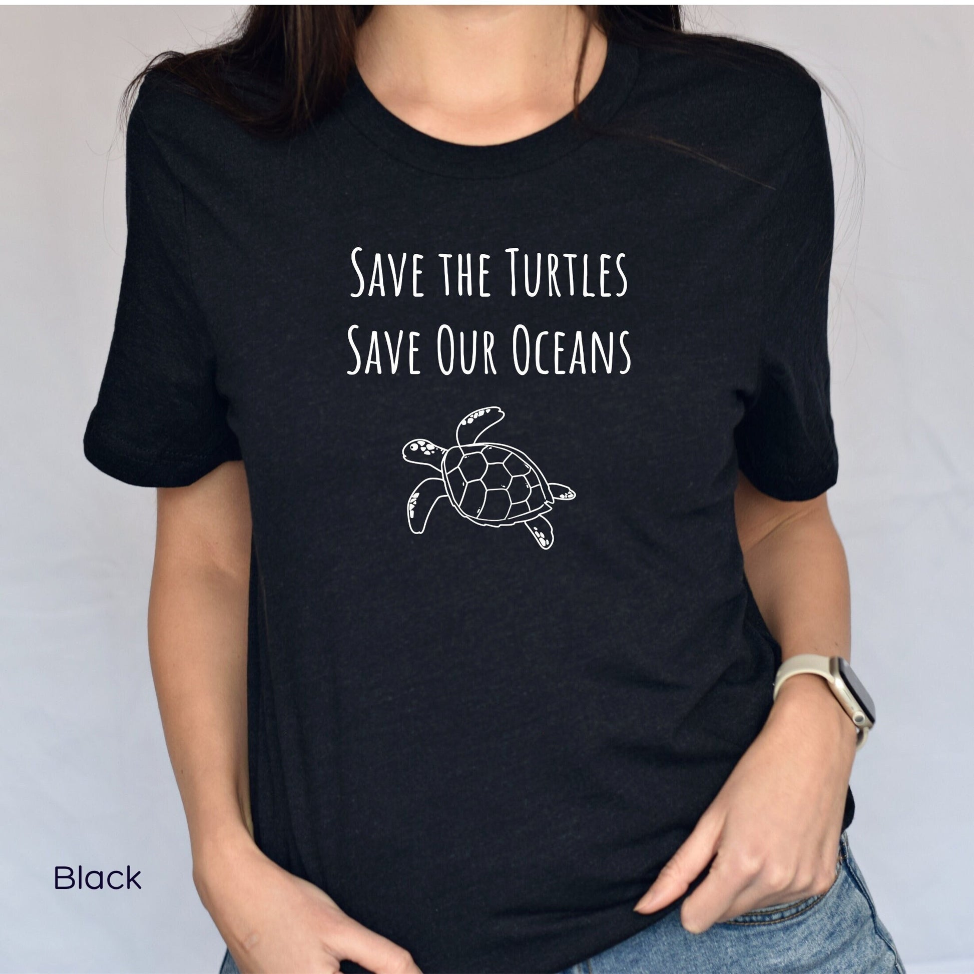 Save the Turtle Tee, Save The Sea Shirt, Save the Turtles T shirt, Save The Ocean, Environmental Activist T-Shirt, Turtle Lover Gifts