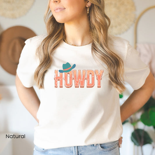 Howdy Tee Shirt, Funny Mom Shirt, Howdy t shirt, Western Graphic Tees, Oversize Graphic Tee, Cowgirl T Shirt, Boho Western Tee