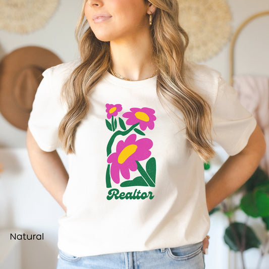 Floral Design Real Estate Agent Shirt, Realtor shirt Real Estate Agent T Shirt, Real Estate Agent T Shirts Design, Realtor Gift Shirts