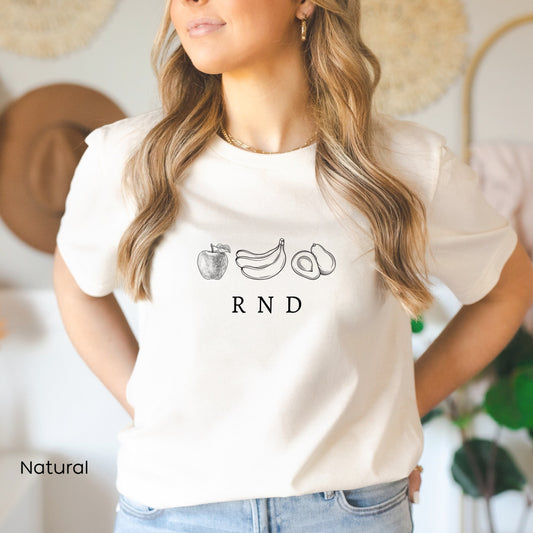 Registered Dietitian Nutritionist T-Shirt, Shirt for Nutritionists. Tee Shirt Nutritionist, RND T-Shirt, Gift for Dietitian.