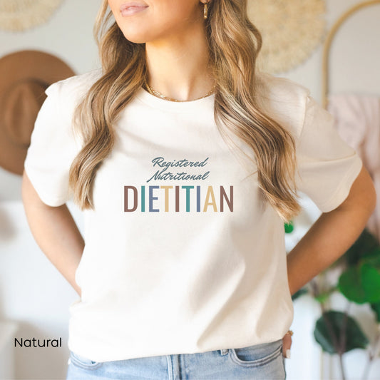 Registered Dietitian Nutritionist T-Shirt, Shirt for Nutritionists. Tee Shirt Nutritionist, RND T-Shirt, Gift for Dietitian.