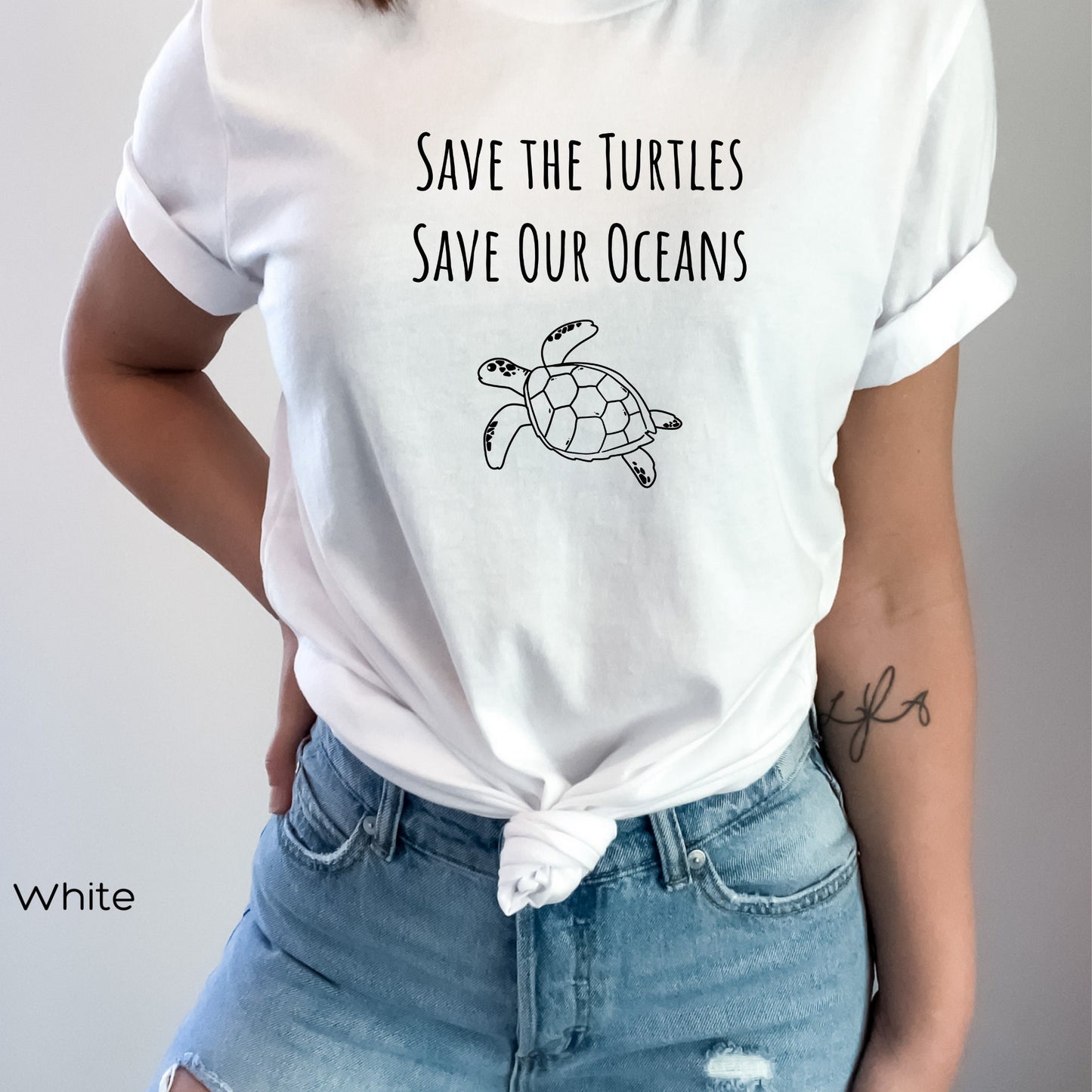 Save the Turtle Tee, Save The Sea Shirt, Save the Turtles T shirt, Save The Ocean, Environmental Activist T-Shirt, Turtle Lover Gifts