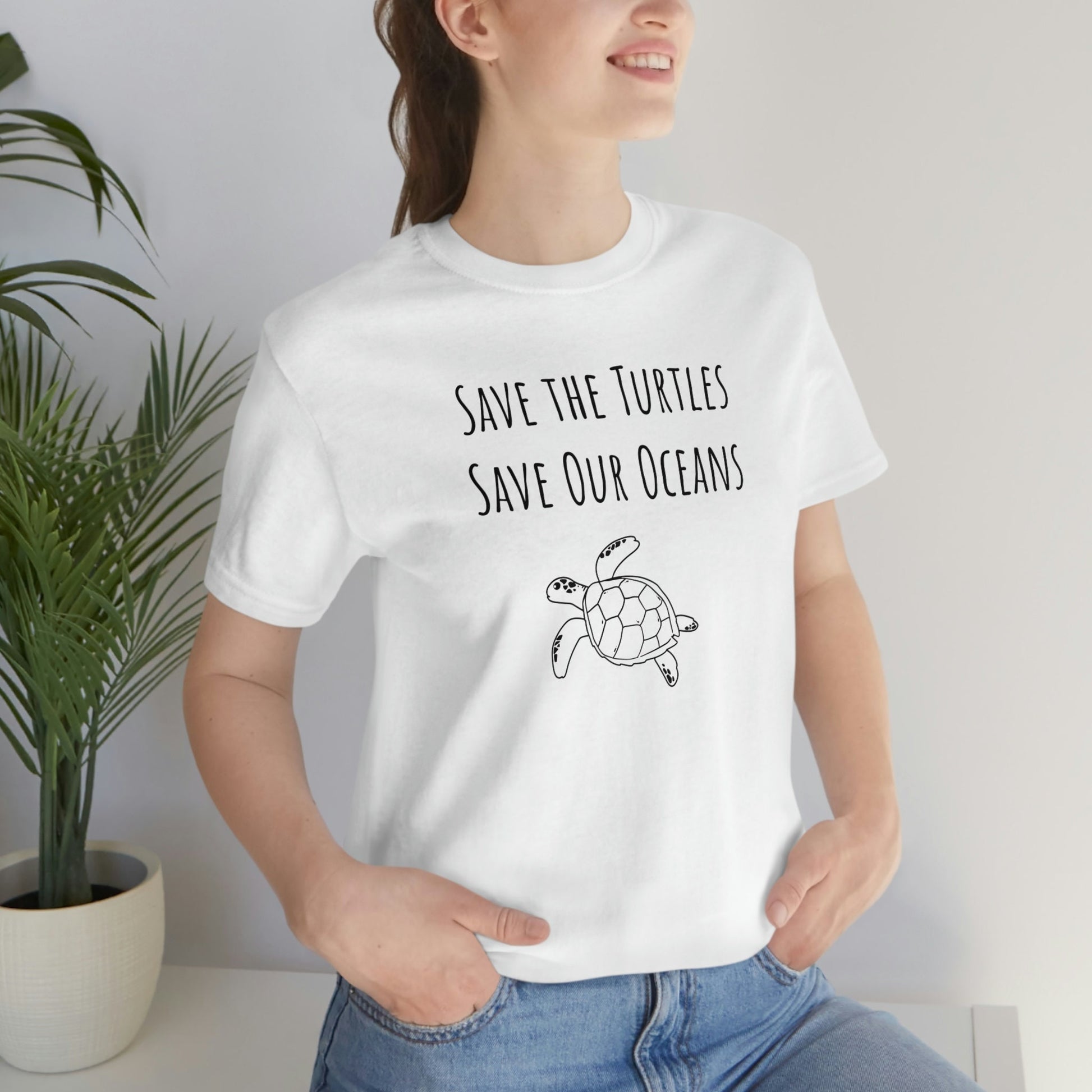 Save the Turtle Tee, Save The Sea Shirt, Save the Turtles T shirt, Save The Ocean, Environmental Activist T-Shirt, Turtle Lover Gifts