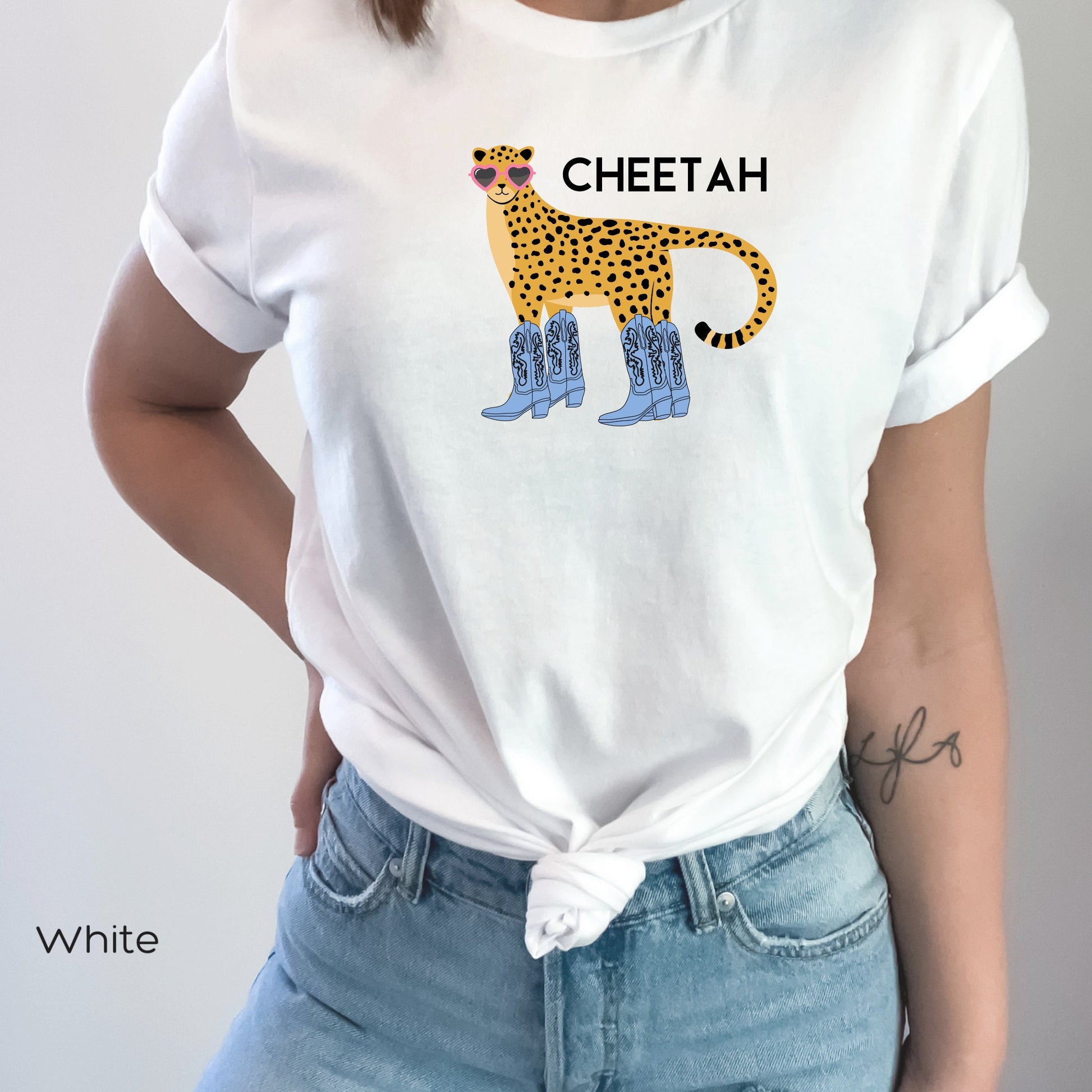 Cheetah Cowgirl T Shirt, Cute Country Shirts, Western Graphic Tee for Women, Western Cowgirl Shirt, Cowgirl shirts,