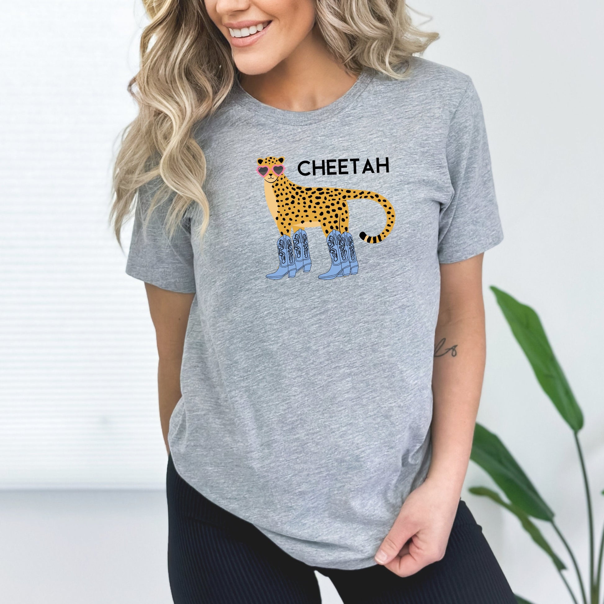 Cheetah Cowgirl T Shirt, Cute Country Shirts, Western Graphic Tee for Women, Western Cowgirl Shirt, Cowgirl shirts,