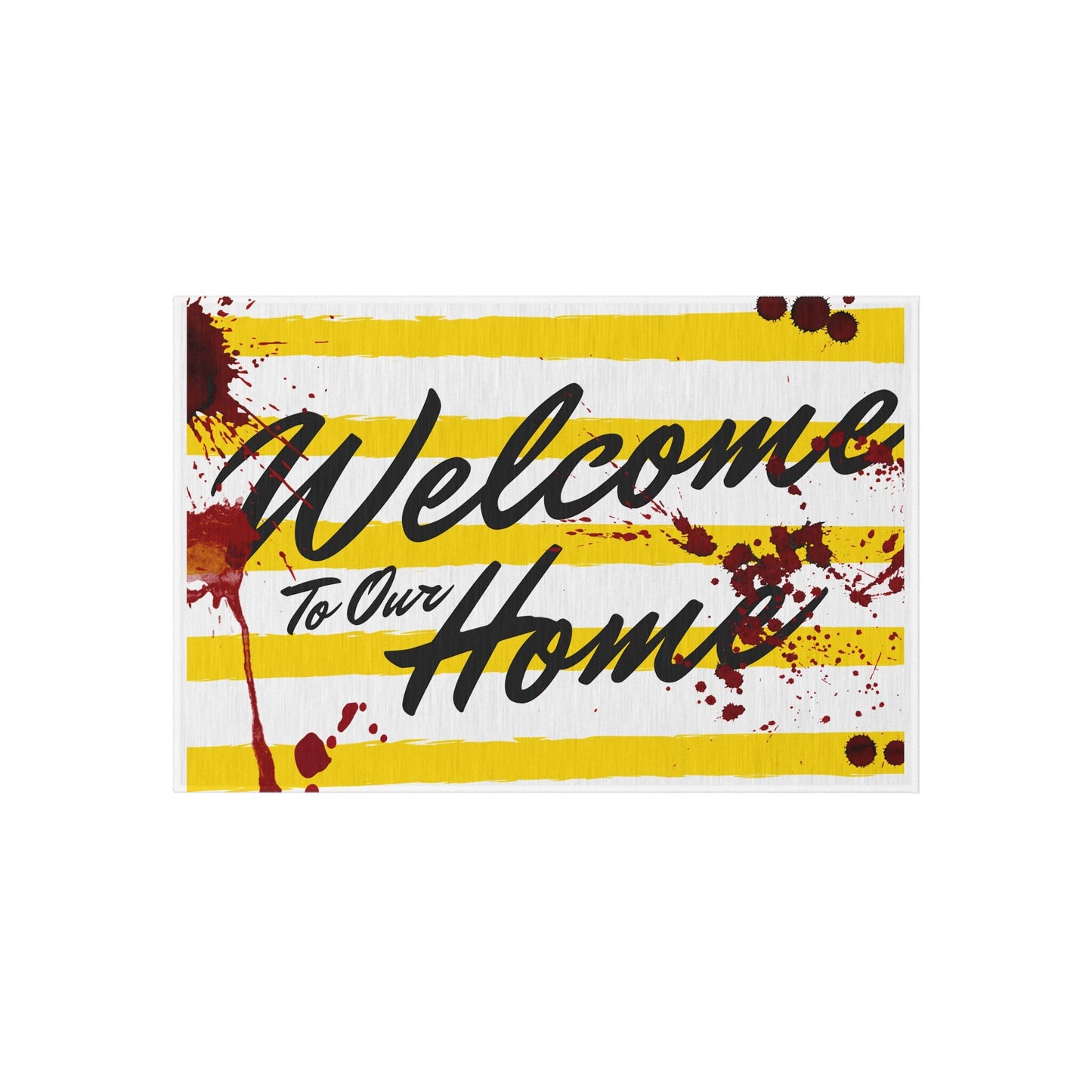 Bloody Halloween Welcome Door Mat | Scary Halloween Bloody Slaughterhouse Doormat | Spooky Horror Show Welcome Mat