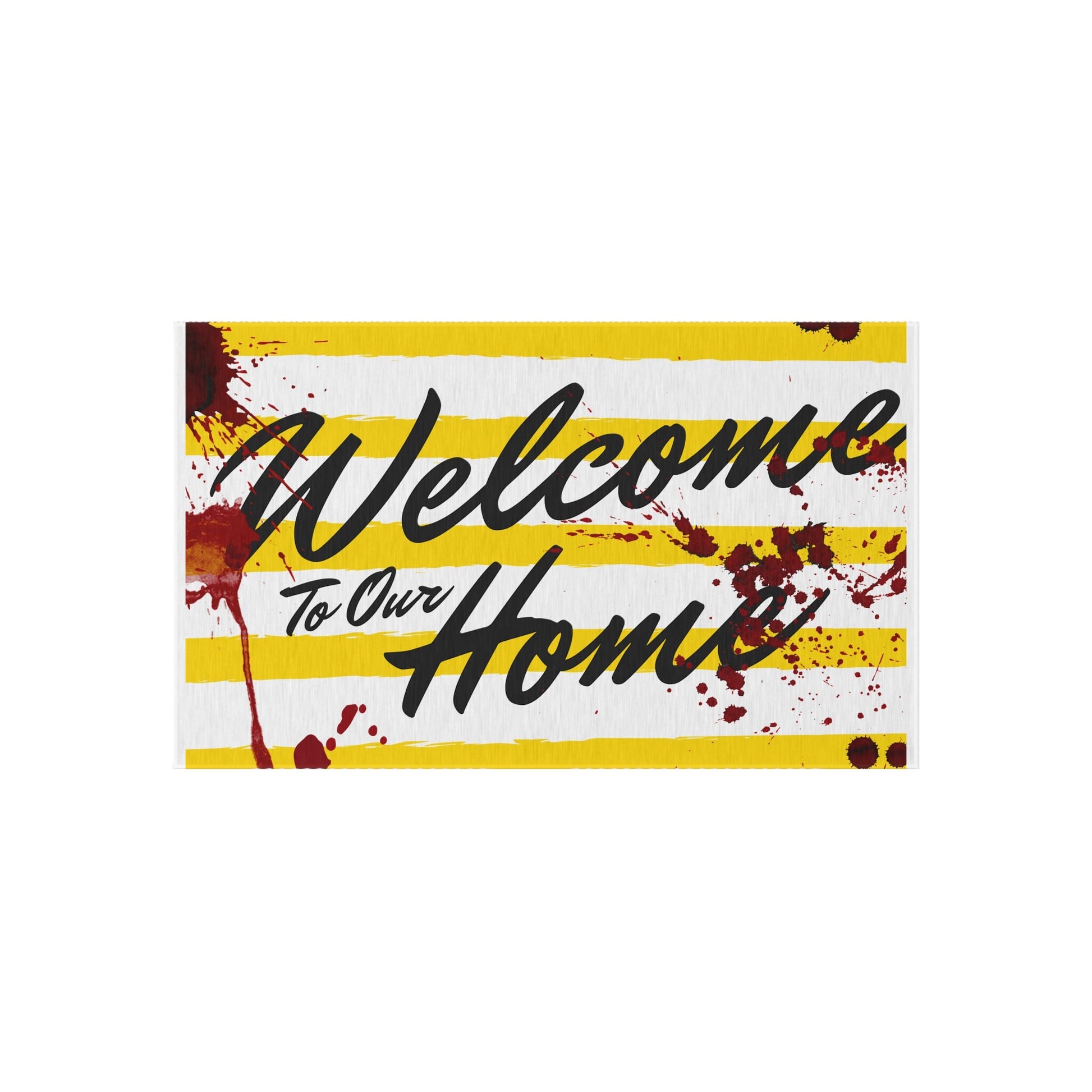 Bloody Halloween Welcome Door Mat | Scary Halloween Bloody Slaughterhouse Doormat | Spooky Horror Show Welcome Mat