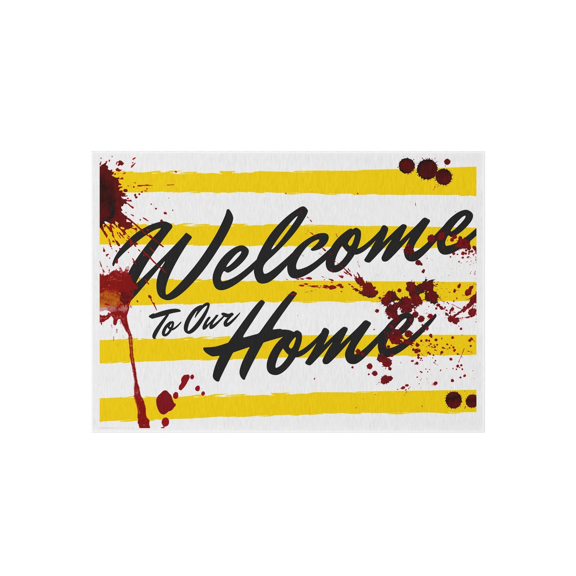 Bloody Halloween Welcome Door Mat | Scary Halloween Bloody Slaughterhouse Doormat | Spooky Horror Show Welcome Mat